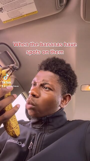 When the bananas have spots on them 😱😱