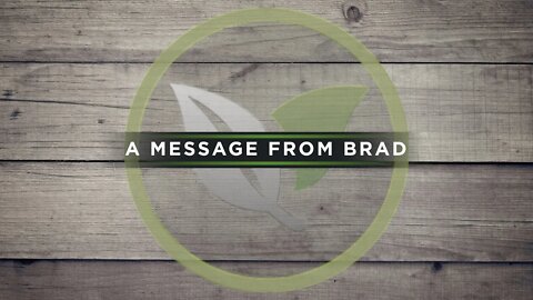 A Message From Brad