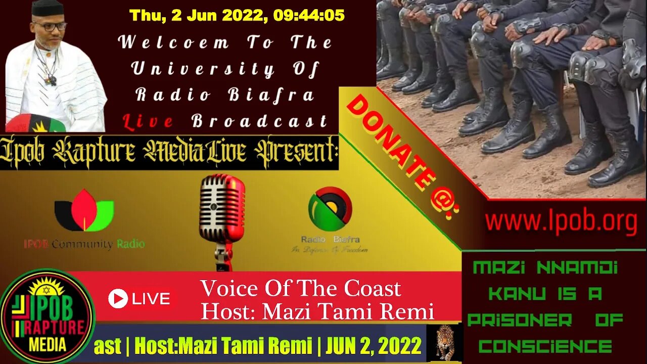 Welcome To The University Of Radio Biafra | Voice Of The Coast | Host:Mazi Tami Remi | Jun 2, 2022