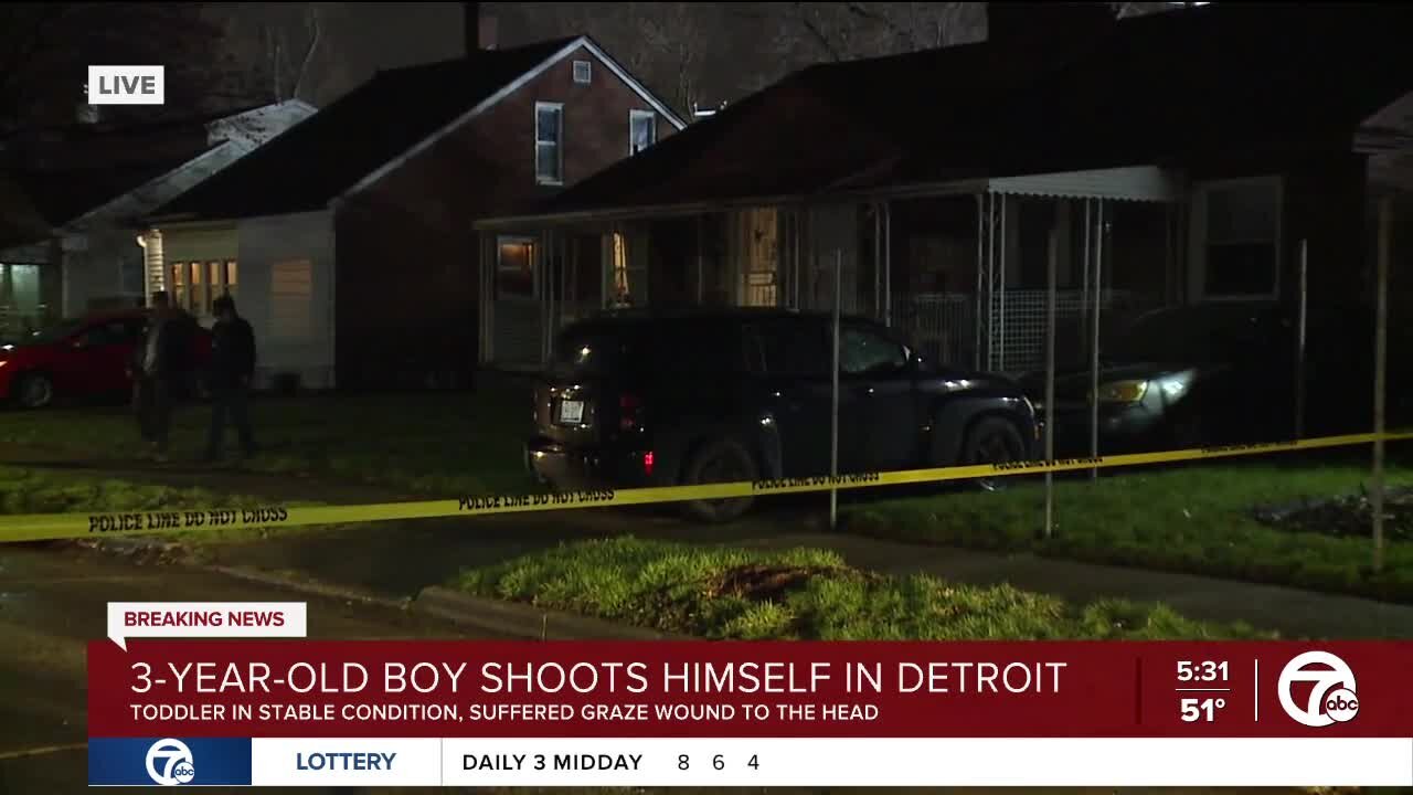 3-year-old boy shoots himself in Detroit