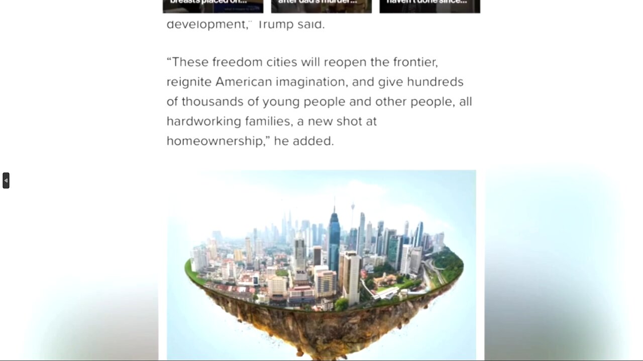 Re-upload- Rumble took this video down - Trump’s Freedom Cities