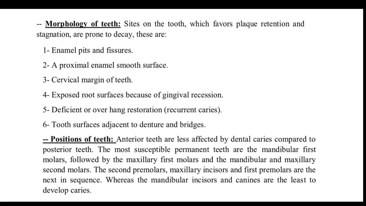 Preventive Dentistry L2 (Dental Caries Development)