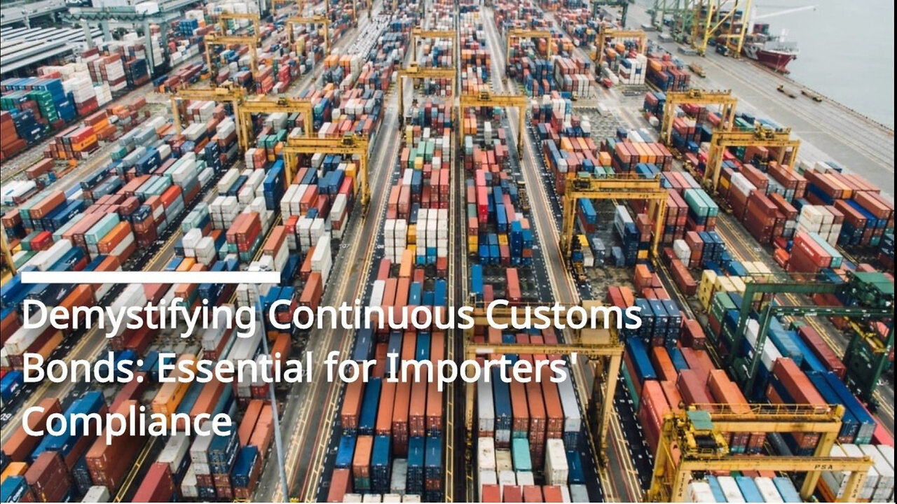 Continuous Customs Bonds Decoded: Navigating Importation Regulations