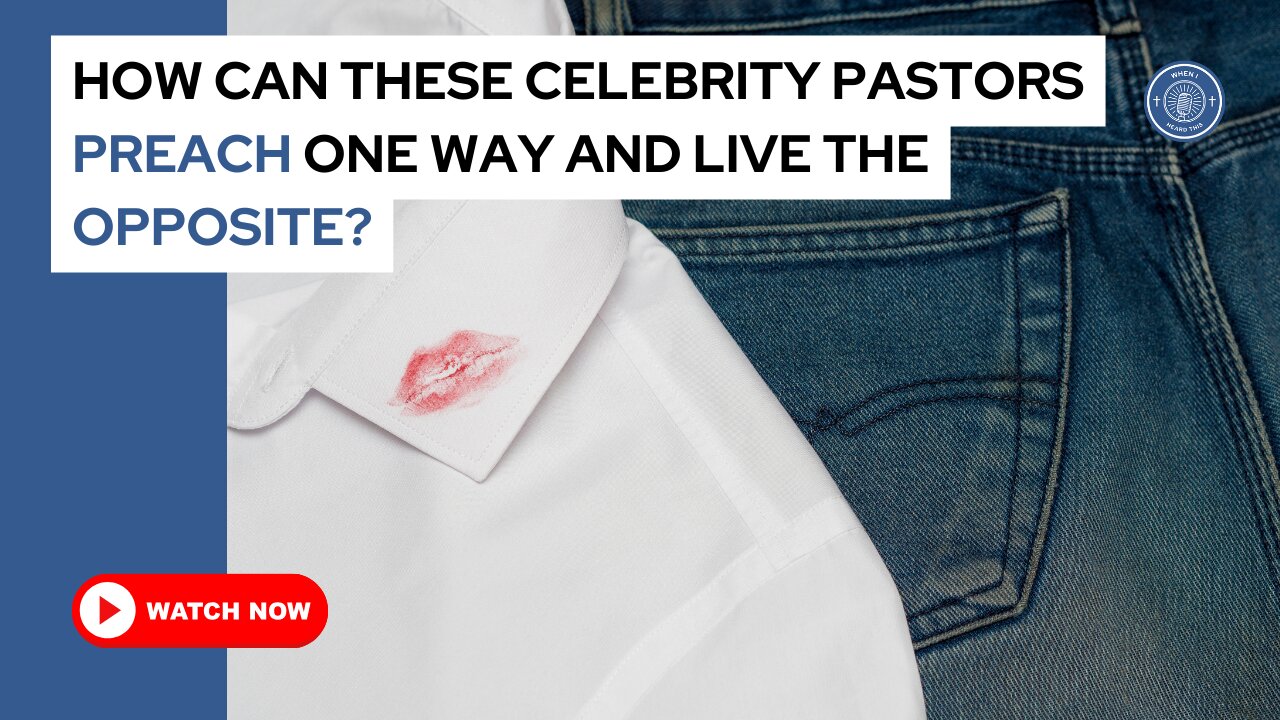 How can these celebrity pastors preach one way and live the opposite?