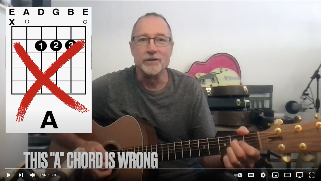 Are you playing the WRONG A chord on guitar? Guitar Lesson - Guitar Tutorial