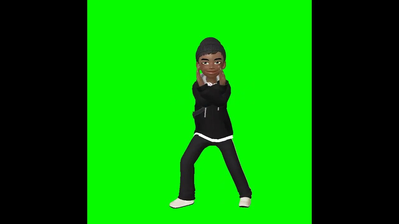 Vídeo de Animação - Avatar correndo - Chroma Key - Green Screen