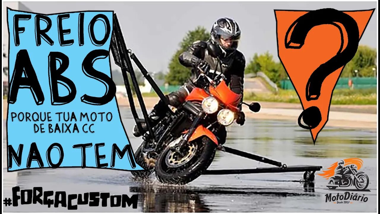 Freio ABS, porque a tua moto de baixa CC não tem?