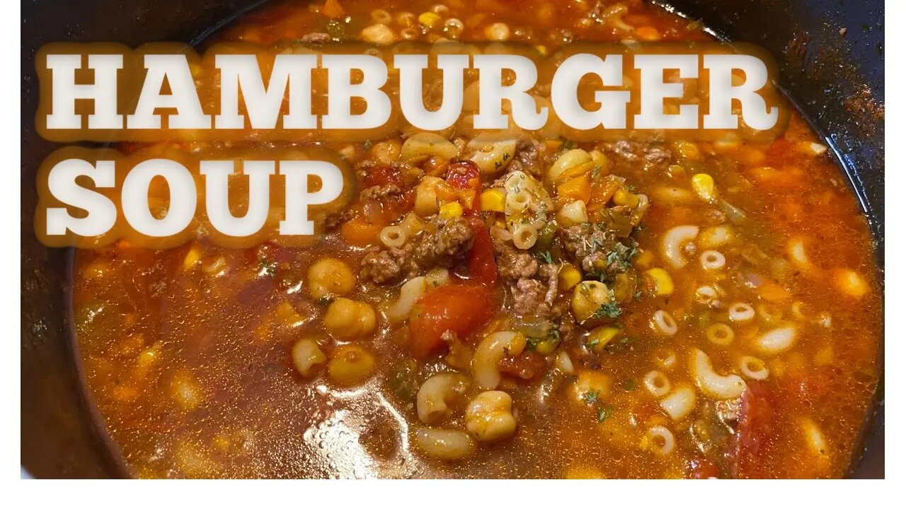 Hamburger (Ground Beef) Soup (great broth to add your favorite vegetable)