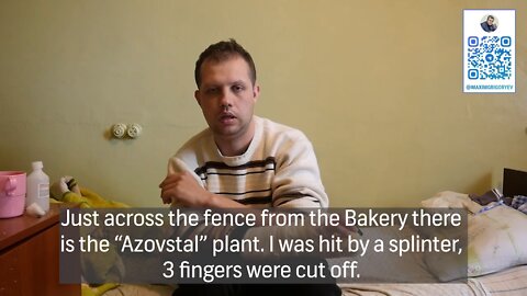A resident of Mariupol tells how he came under fire from "Azovstal" and was wounded in the arm when he went to get water