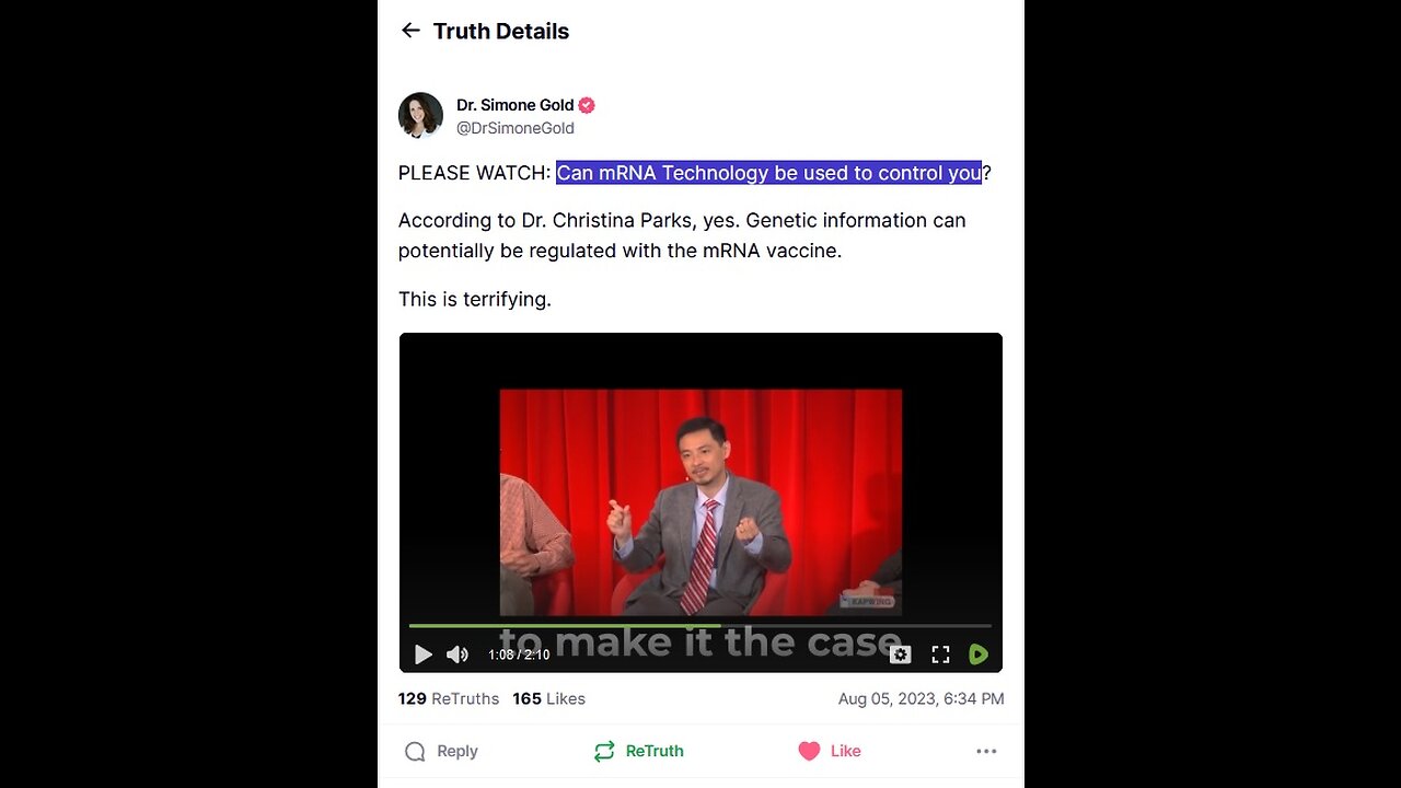 Can mRNA Technology be used to control you?