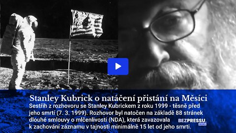 Stanley Kubrick 1999 interview o natáčení přistání na Měsíci