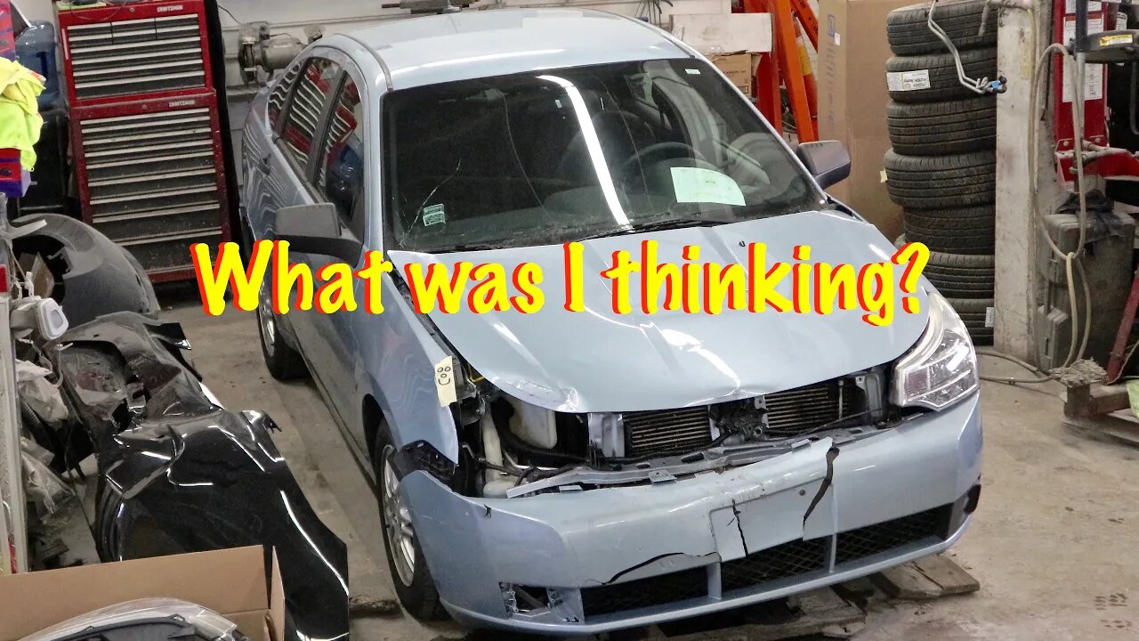 Rebuilding a 2009 Ford Focus after a collision part 1