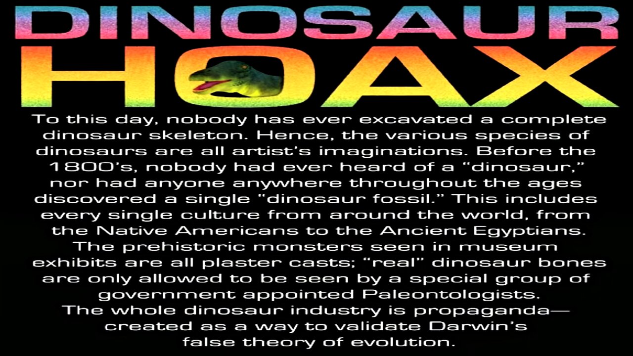 The Dinosaurs Never Existed