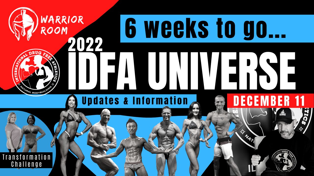 6 weeks until IDFA Universe | Natural Bodybuilding