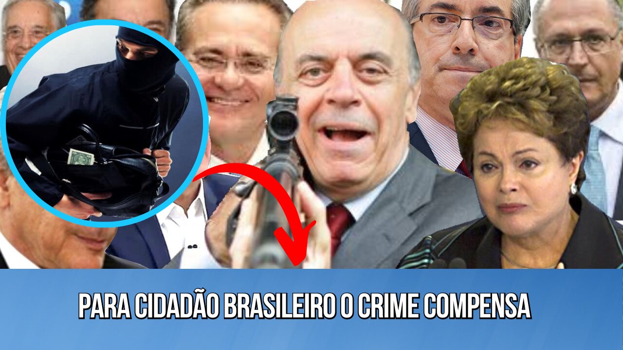 Para brasileiro o crime compensa