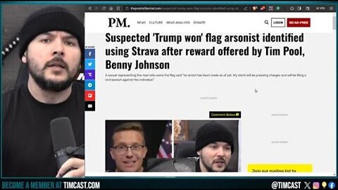 WE CAUGHT THE ANTI TRUMP ARSONIST, MAN CAUGHT SETTING FIRE TO TRUMP SIGN, CIVIL CONFLICT ESCALATIN..