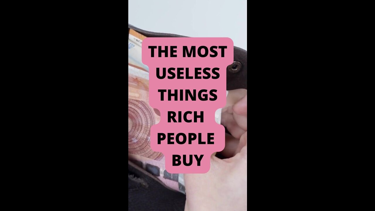 The Most Useless Things Rich People Buy