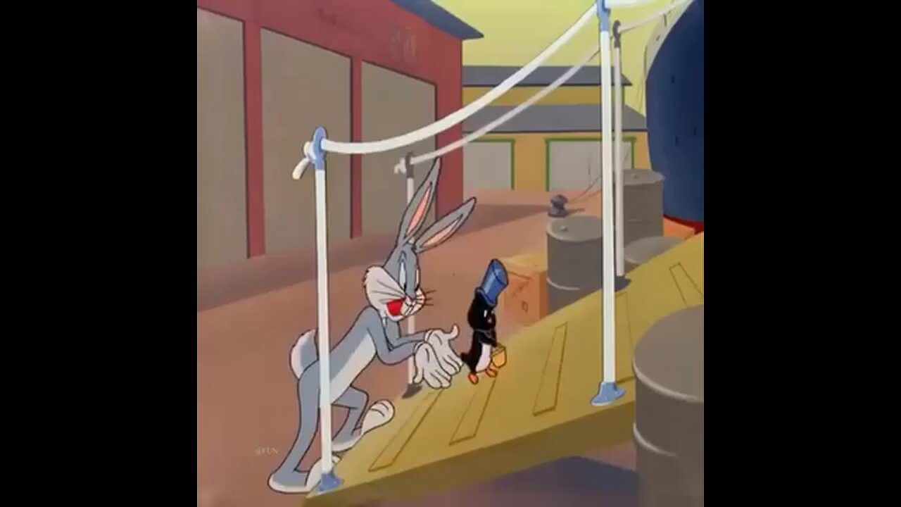 Bugs bunny and Penguin