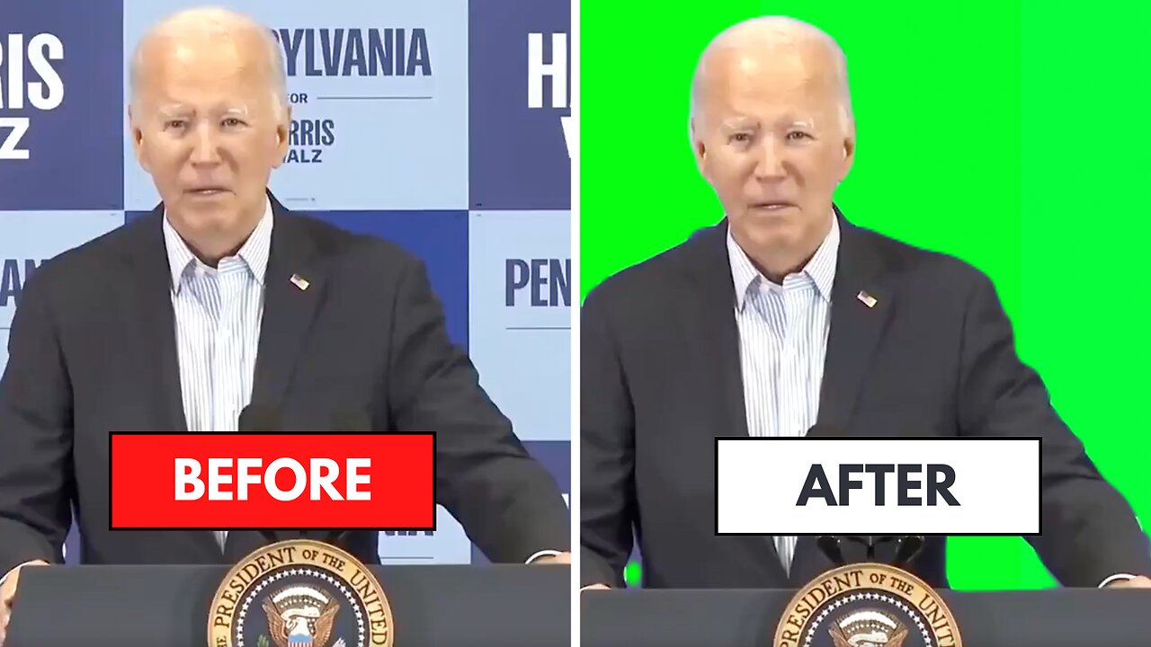 Joe Biden "Don't Forget Where You Came From" Green Screen Video Template