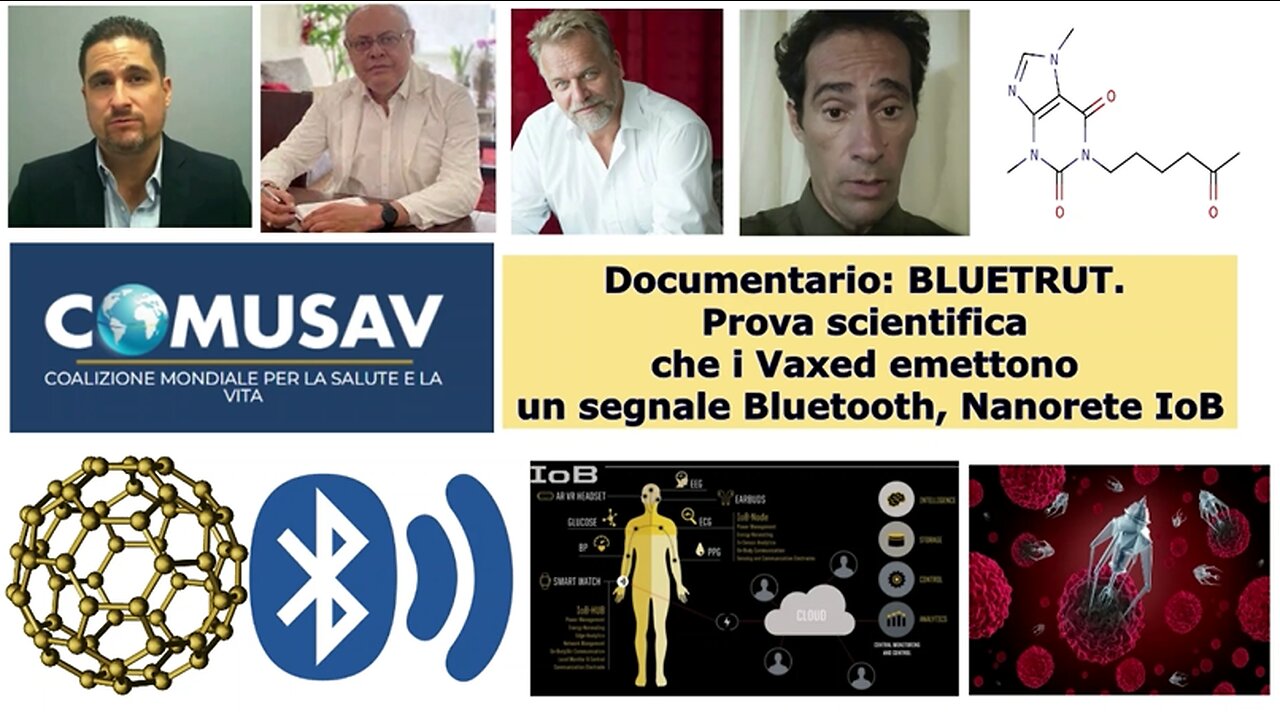 Documentario: BLUETRUT. Prova scientifica che i Vaxed emettono un segnale Bluetooth, Nanorete IoB