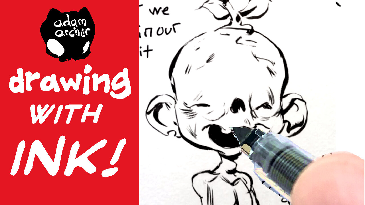 drawing with ink #drawingvideo #howtodraw #howtoink #illustion #illustrator