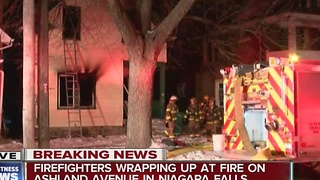 Niagara Falls firefighters work early morning house fire