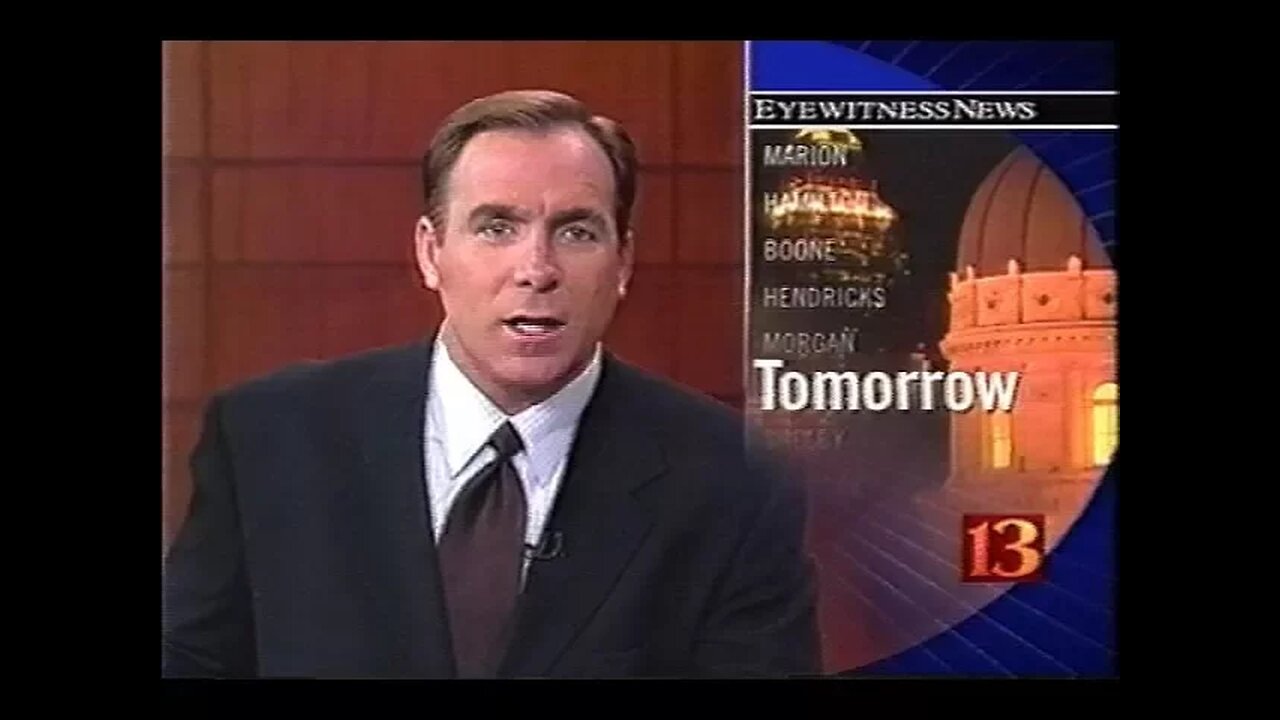 October 28, 2001 - WTHR Indianapolis 11PM Newscast (Partial)