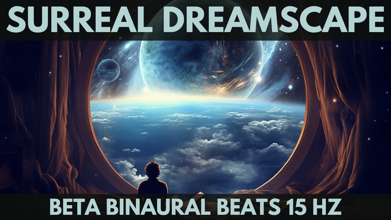 1 Hour of Relaxing Music for lucid dreaming on a surreal dreamscape, Beta Binaural Beats 15 Hz