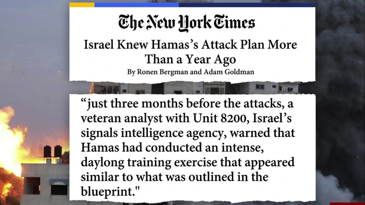 Israel knew about the October 7th attack beforehand and ordered a stand-down