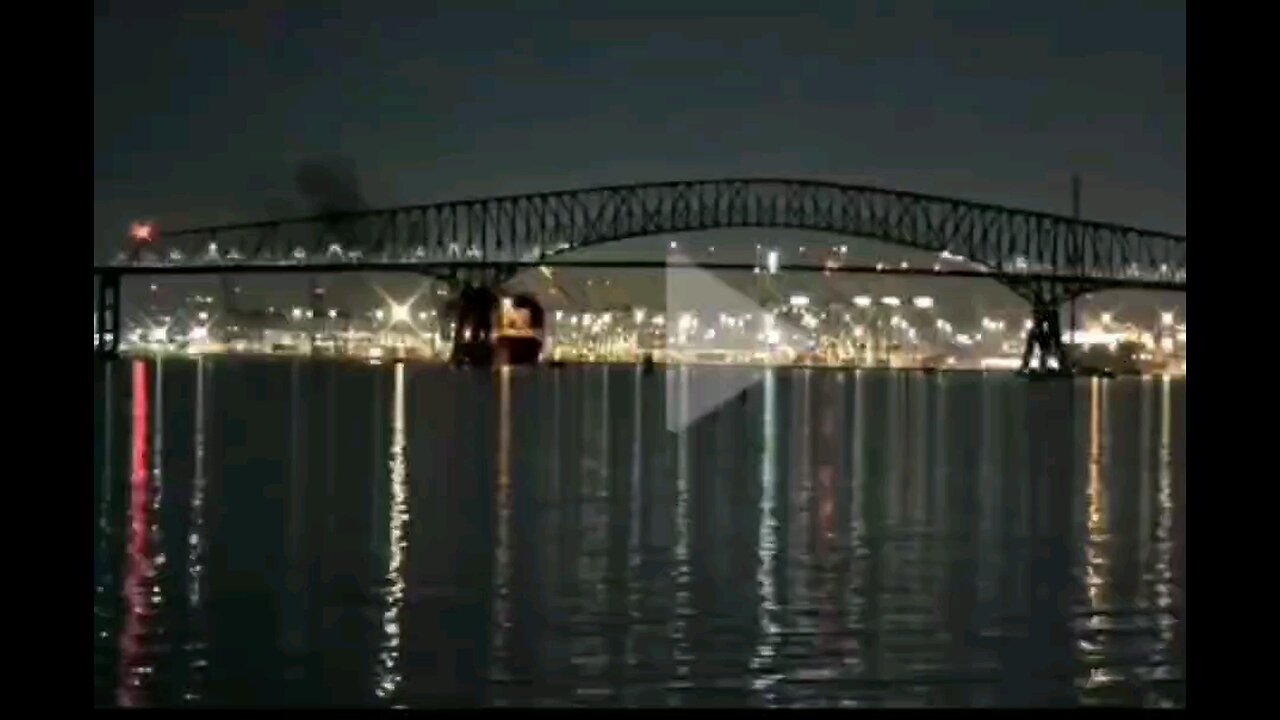 In LESS than 20 seconds, the entire Key bridge collapsed