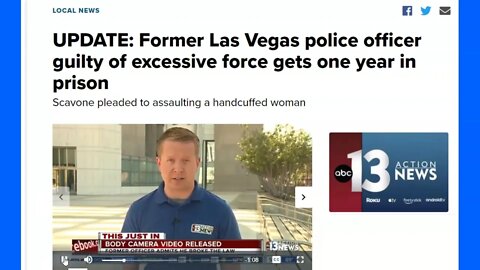 Las Vegas Police Earning The Hate Beating Up A Handcuffed Woman - Blue Line Heroes