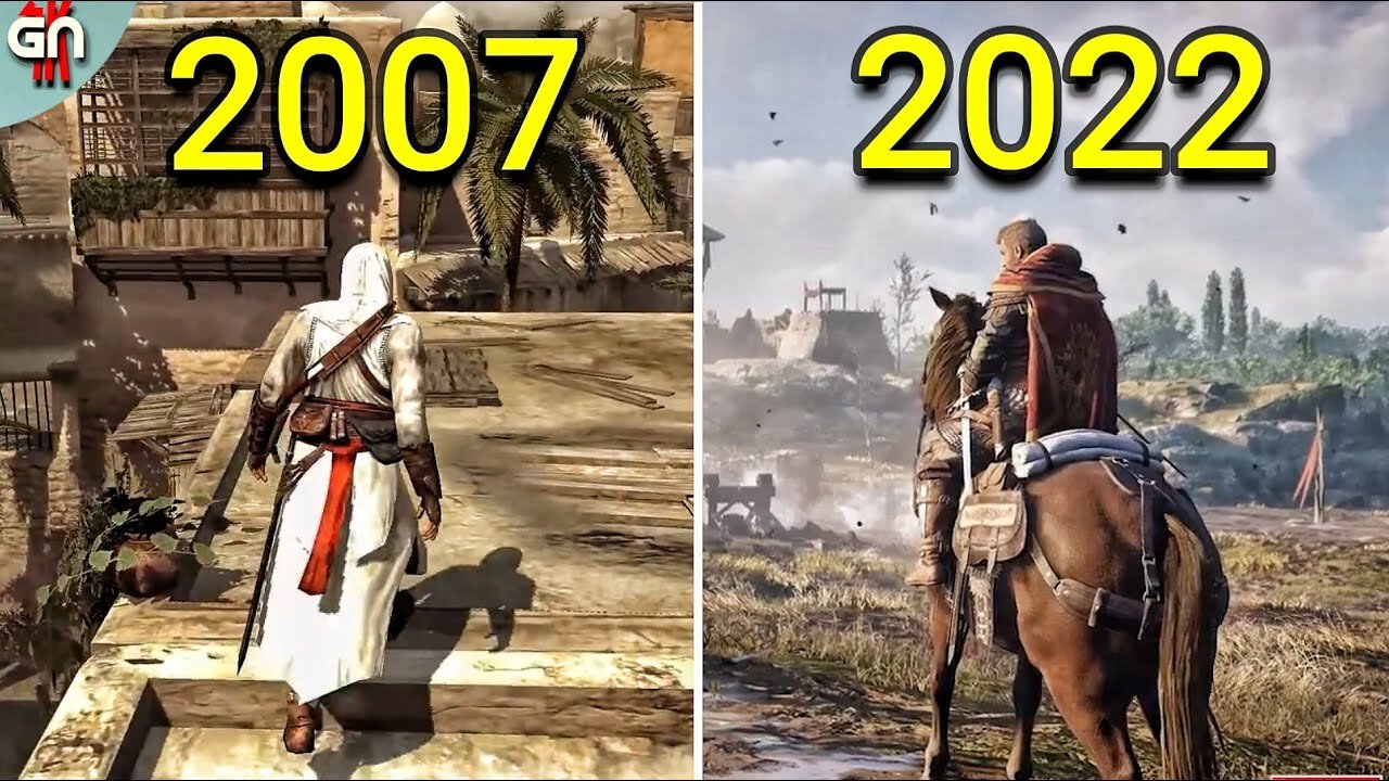 Evolution of Assassin creed 2007-2022