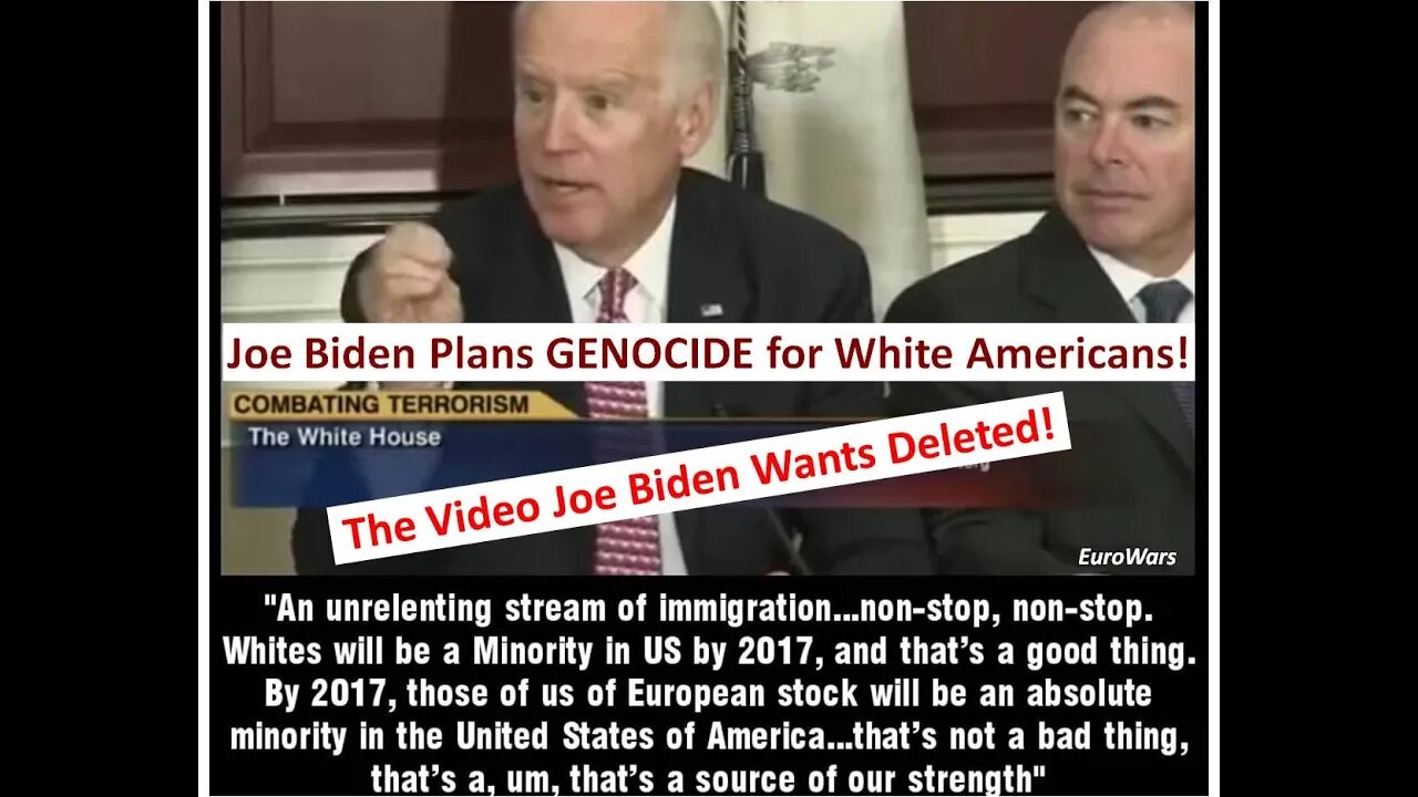 Where Will YOU Run To? Joe Biden's Genocidal Plan for White Americans! The Video Joe Wants to Hide!