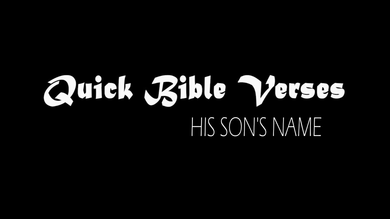 His Son's Name