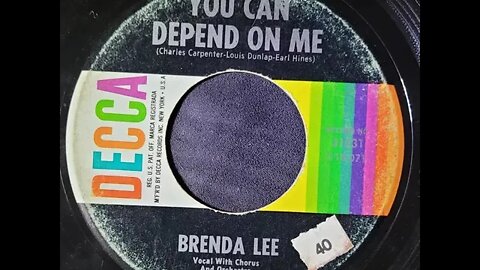 Brenda Lee - You Can Depend on Me