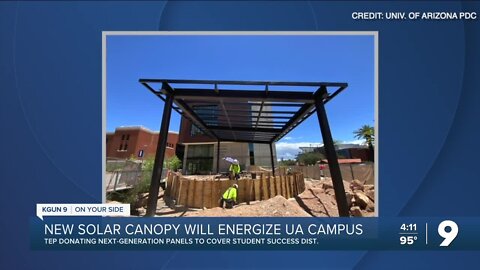 University of Arizona installing new sun canopies