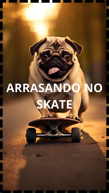 ARRASANDO NO SKATE SOU FERA MANO.