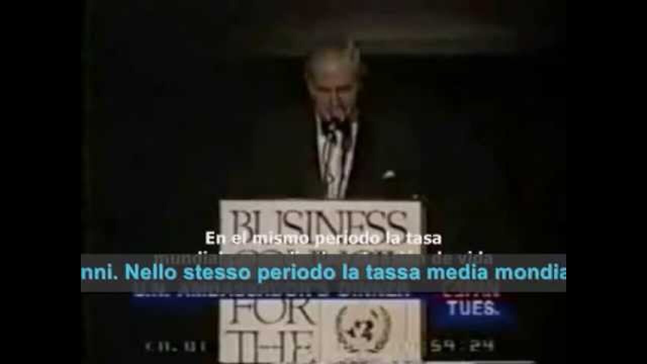 LE DICHIARAZIONI DI David Rockefeller all'ONU sulla riduzione della popolazione mondiale DOCUMENTARIO La depopulation agenda del NWO attraverso politiche,guerre,vaccini,cibi ogm e vari tipi di armi batteriologiche sulla popolazione