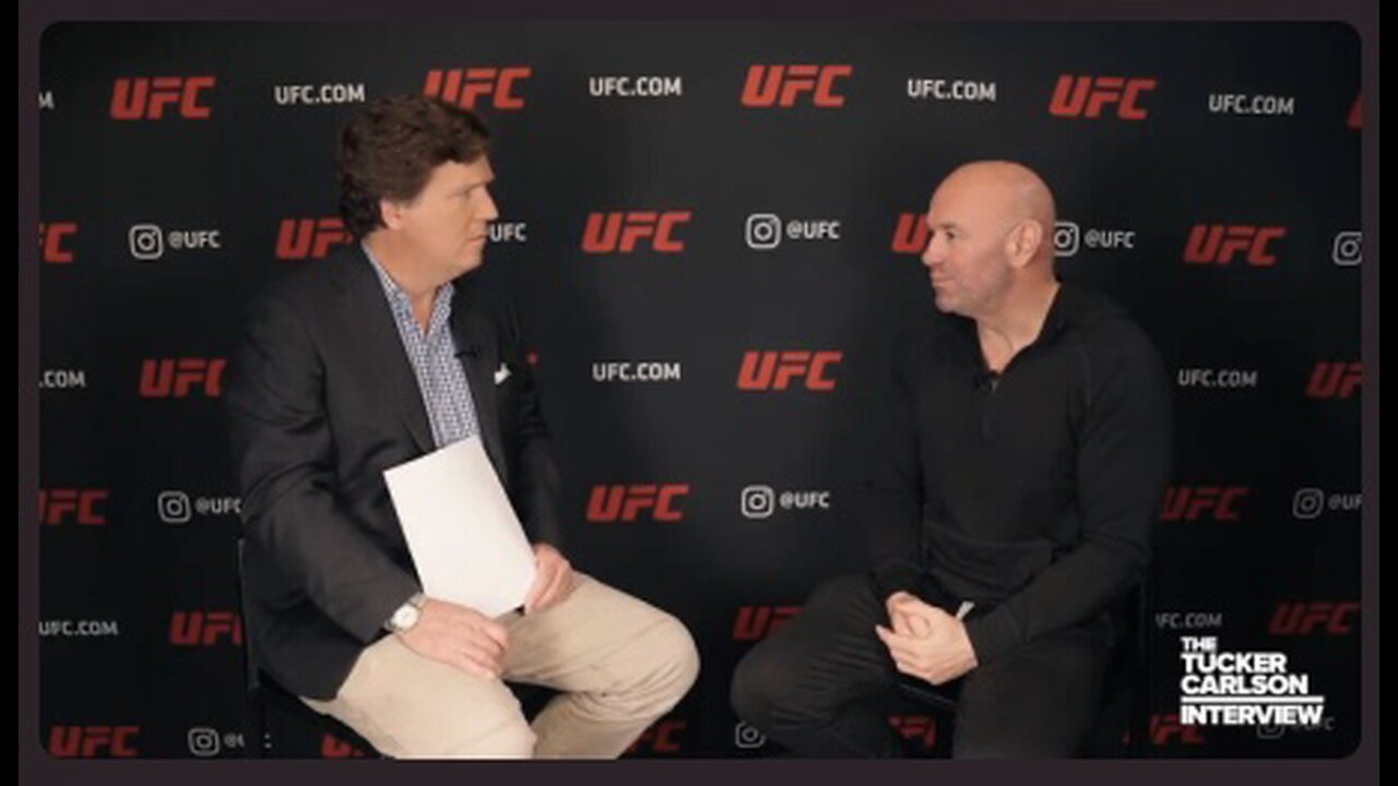 Captioned - Tucker interviews Dana White