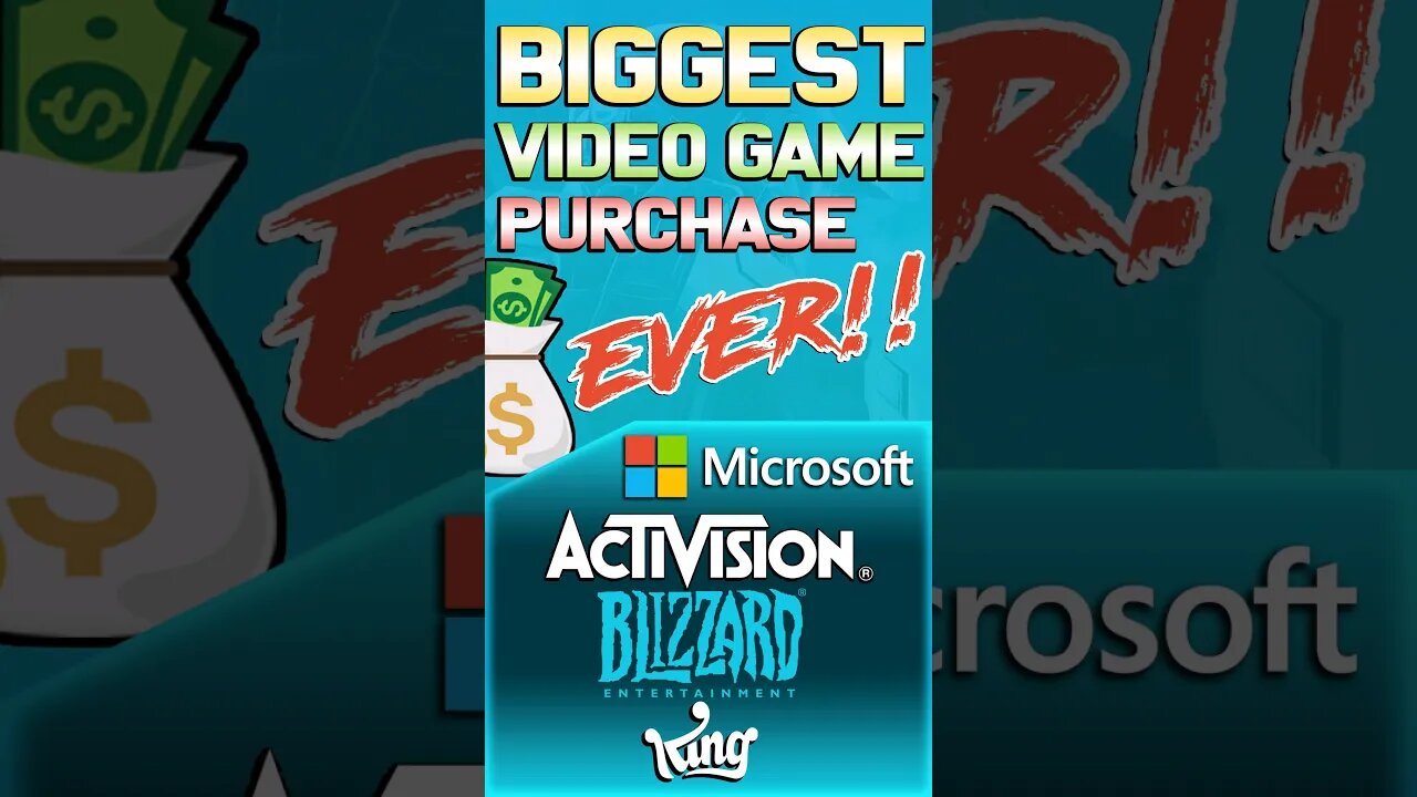 Microsoft's $69 BILLION Dollar Bet!! #microsoft #activisionblizzard #shorts #microsoftactivision