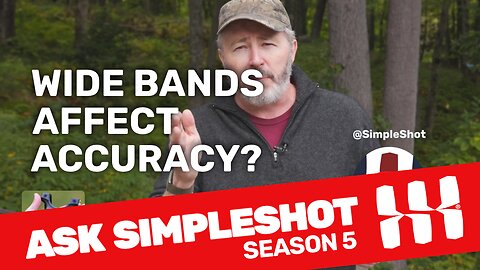 Do wide bands affect slingshot accuracy?