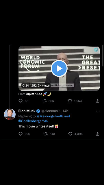 WEF Klaus Schwab: “Predicts” a Major Cyber Attack that will Shut Down Power Supply Around the World- Elon Musk “This Movie Writes Itself 🍿