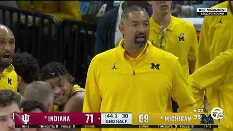 Indiana closes on 31-9 run, rallies past Michigan in Big Ten tournament second round