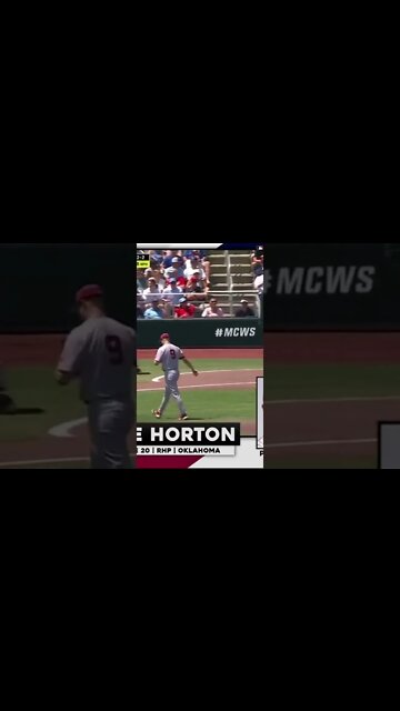 The Cubs selected pitcher Cade Horton with the 7th pick in the 2022 #cadehorton #mlb #draft
