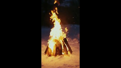 Warming Camp Fire to Calm the Mind