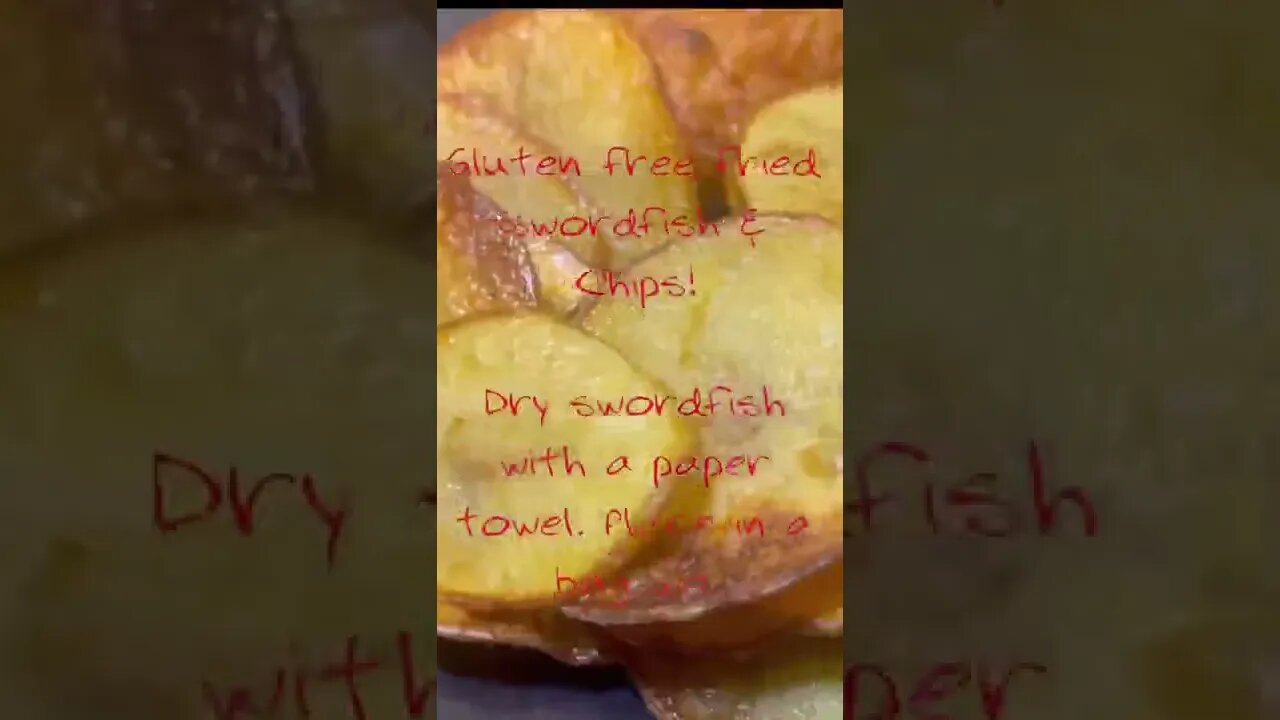 #glutenfree swordfish and chips! #love #chef #fried #food