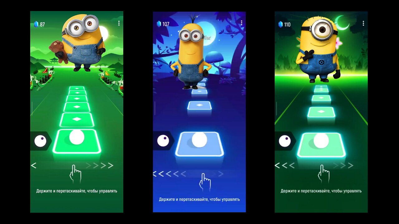 Minion vs minion vs minion. Who will win? | Tiles Hop