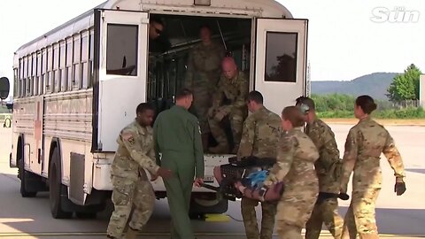 NATO exercise for transporting injured victims (From where? Ukraine?)