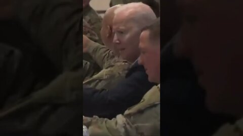 Biden Asks to Eat Pizza with Troops in Poland