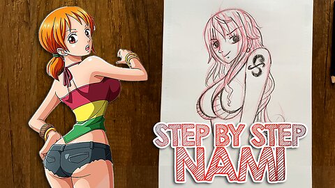 Nami "One Piece" Step By Step